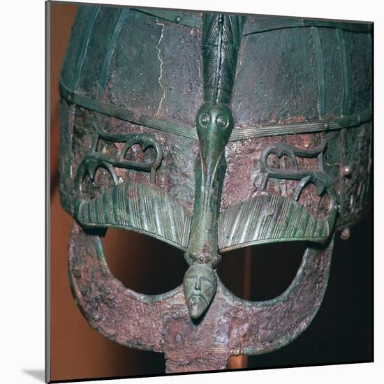 Detail of a Viking helmet from grave one at Vendel, Uppland, Sweden, 7th century Artist: Unknown-Unknown-Mounted Giclee Print