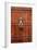 Detail of a Wooden Door and Bronze Knocker-Guy Thouvenin-Framed Photographic Print