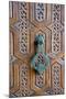 Detail of a Wooden Door and Bronze Knocker-Guy Thouvenin-Mounted Photographic Print