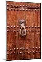 Detail of a Wooden Door and Bronze Knocker-Guy Thouvenin-Mounted Photographic Print