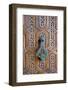 Detail of a Wooden Door and Bronze Knocker-Guy Thouvenin-Framed Photographic Print