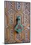 Detail of a Wooden Door and Bronze Knocker-Guy Thouvenin-Mounted Photographic Print