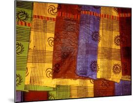 Detail of Adinkra Cloth, Market, Sampa, Brongo-Ahafo Region, Ghana-Alison Jones-Mounted Photographic Print