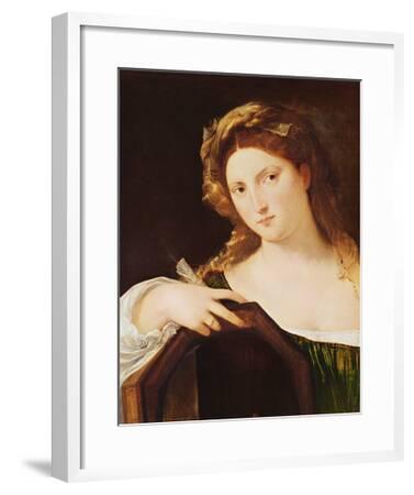 'Detail of Allegory of Vanity, or Young Woman with a Mirror, c.1515 ...