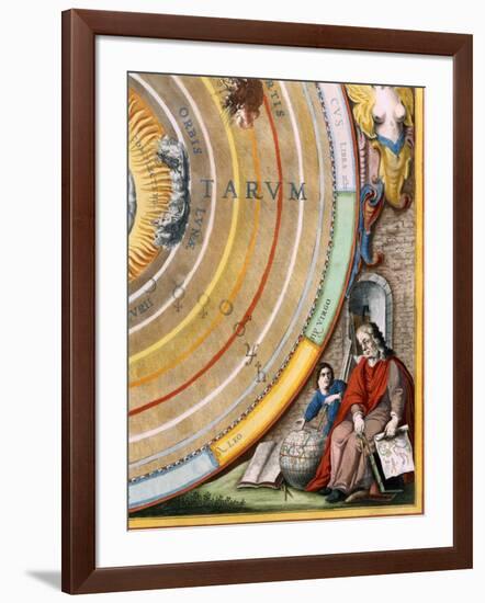 Detail  of an astronomer from Plate 1 from Harmonia Macrocosmica-Andreas Cellarius-Framed Giclee Print