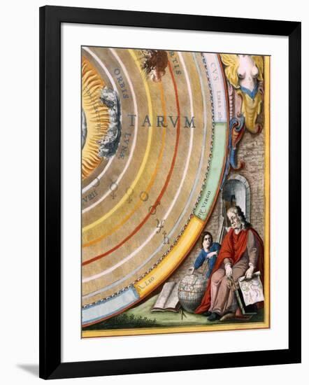 Detail  of an astronomer from Plate 1 from Harmonia Macrocosmica-Andreas Cellarius-Framed Giclee Print