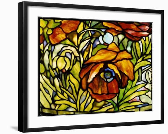 Detail of an 'Oriental Poppy' Floor Lamp, Tiffany Studios, 1902-American School-Framed Giclee Print