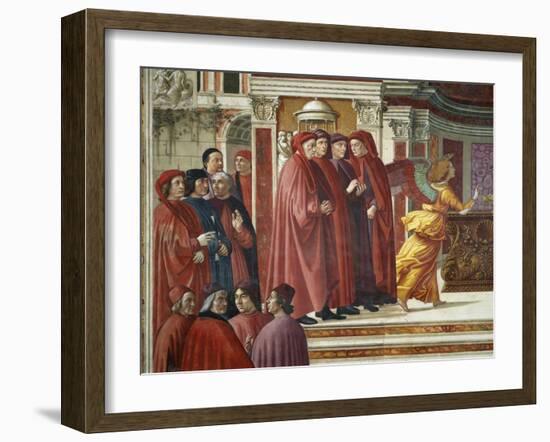 Detail of Angel Appearing to Zacharias-Domenico Ghirlandaio-Framed Giclee Print