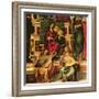 Detail of Angel Musicians from a Painting of the Virgin and Child on a Throne-Montagna-Framed Giclee Print
