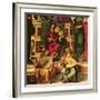 Detail of Angel Musicians from a Painting of the Virgin and Child on a Throne-Montagna-Framed Giclee Print