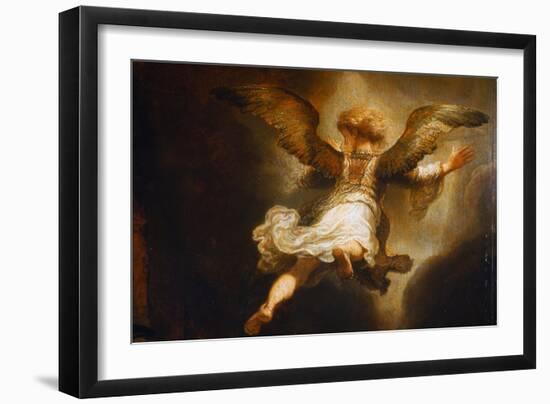 Detail of Angel Raphael Leaving Tobit and His Family-Rembrandt van Rijn-Framed Giclee Print
