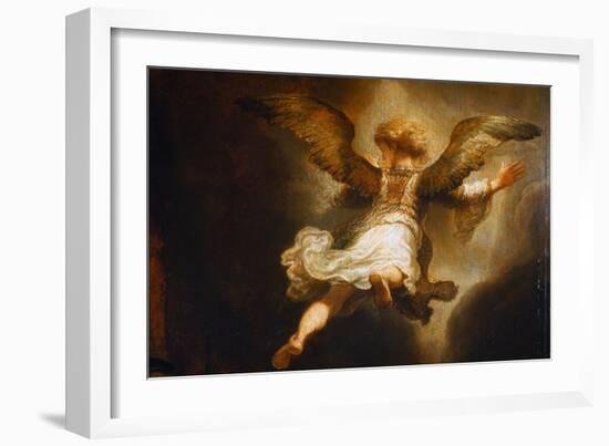 Detail of Angel Raphael Leaving Tobit and His Family-Rembrandt van Rijn-Framed Giclee Print