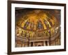 Detail of Apse Mosaic with Portraits of Popes, Basilica Di San Paolo Fuori Le Mura, Rome, Italy-Miva Stock-Framed Photographic Print