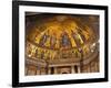 Detail of Apse Mosaic with Portraits of Popes, Basilica Di San Paolo Fuori Le Mura, Rome, Italy-Miva Stock-Framed Photographic Print