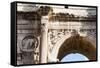 Detail of Arch of Constantine, Arco di Costantino, Rome, Latium, Italy, Europe-Nico Tondini-Framed Stretched Canvas