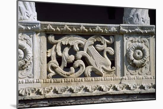Detail of Architectural Decoration from Loggia on Lake Side Facade of Mogosoaia Palace, Bucharest-null-Mounted Giclee Print