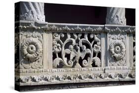 Detail of Architectural Decoration from Loggia on Lake Side Facade of Mogosoaia Palace, Bucharest-null-Stretched Canvas