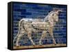 Detail of Auroch on Ishtar Gate at Pergamon Museum-null-Framed Stretched Canvas