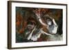 Detail of Ballerinas from The Rehearsal-Edgar Degas-Framed Giclee Print