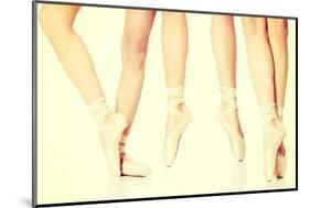 Detail of Ballet Dancer's Feet-B-D-S-Mounted Photographic Print
