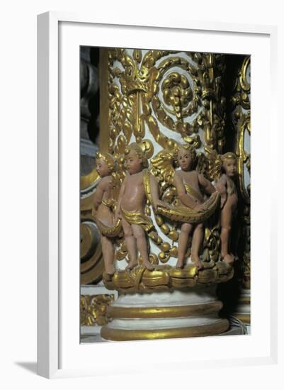 Detail of Baroque Altar of Cathedral of Santa Maria Assunta, Lecce, Apulia, Italy-null-Framed Giclee Print