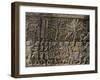 Detail of Bas Relief, Angkor Wat Archaeological Park, Siem Reap-Julio Etchart-Framed Photographic Print