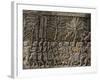 Detail of Bas Relief, Angkor Wat Archaeological Park, Siem Reap-Julio Etchart-Framed Photographic Print