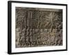 Detail of Bas Relief, Angkor Wat Archaeological Park, Siem Reap-Julio Etchart-Framed Photographic Print