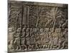 Detail of Bas Relief, Angkor Wat Archaeological Park, Siem Reap-Julio Etchart-Mounted Photographic Print