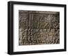 Detail of Bas Relief, Angkor Wat Archaeological Park, Siem Reap-Julio Etchart-Framed Photographic Print