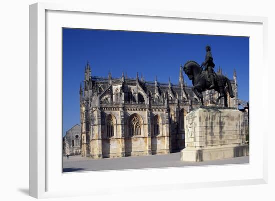 Detail of Batalha Monastery, Batalha-null-Framed Photographic Print