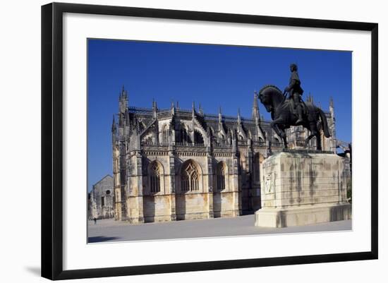 Detail of Batalha Monastery, Batalha-null-Framed Photographic Print