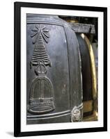 Detail of Bell at Buddhist Temple, Wat Chana Songkhram, Bangkok, Thailand, Southeast Asia-Richard Nebesky-Framed Photographic Print