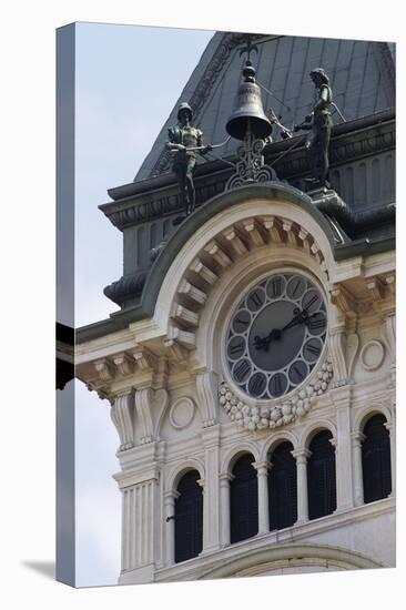 Detail of Bell Tower of Town Hall-null-Stretched Canvas