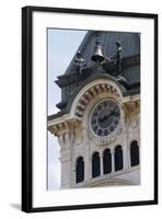 Detail of Bell Tower of Town Hall-null-Framed Giclee Print