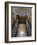 Detail of Bernini's Baroque Baldachin, St Peter's Basilica, Rome, Italy-Michele Falzone-Framed Photographic Print