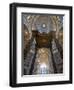 Detail of Bernini's Baroque Baldachin, St Peter's Basilica, Rome, Italy-Michele Falzone-Framed Photographic Print