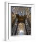 Detail of Bernini's Baroque Baldachin, St Peter's Basilica, Rome, Italy-Michele Falzone-Framed Photographic Print