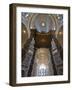 Detail of Bernini's Baroque Baldachin, St Peter's Basilica, Rome, Italy-Michele Falzone-Framed Photographic Print