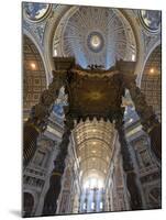 Detail of Bernini's Baroque Baldachin, St Peter's Basilica, Rome, Italy-Michele Falzone-Mounted Photographic Print