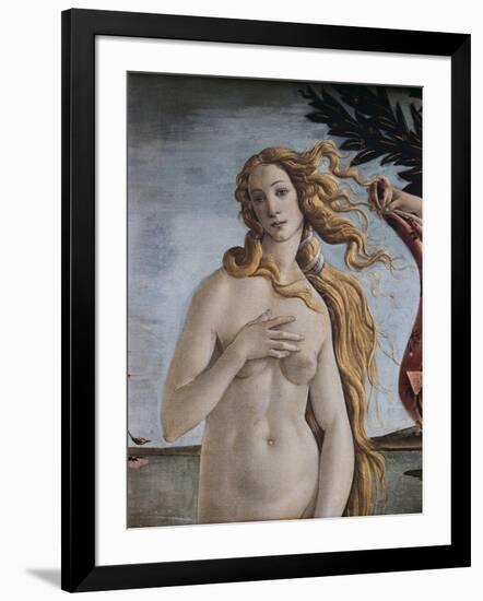 Detail of Birth of Venus-Sandro Botticelli-Framed Giclee Print