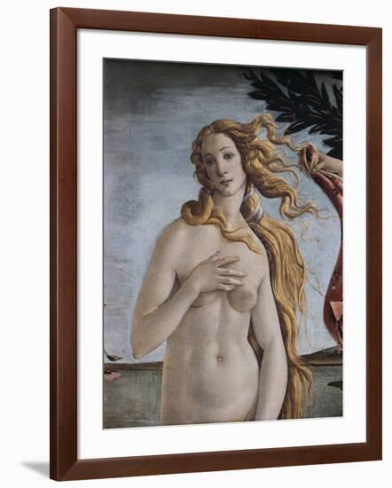 Detail of Birth of Venus-Sandro Botticelli-Framed Giclee Print