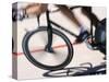 Detail of Blurred Action of Cyclist Competing on the Velodrome-null-Stretched Canvas