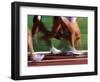 Detail of Blurred Action of Legs in Womens Race-Steven Sutton-Framed Photographic Print