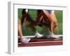 Detail of Blurred Action of Legs in Womens Race-Steven Sutton-Framed Photographic Print