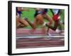 Detail of Blurred Action of Legs in Womens Race-Paul Sutton-Framed Photographic Print