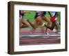 Detail of Blurred Action of Legs in Womens Race-Paul Sutton-Framed Photographic Print