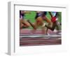 Detail of Blurred Action of Legs in Womens Race-Paul Sutton-Framed Photographic Print