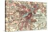 Detail of Boston (C. 1900), Maps-Encyclopaedia Britannica-Stretched Canvas