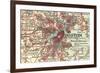 Detail of Boston (C. 1900), Maps-Encyclopaedia Britannica-Framed Art Print